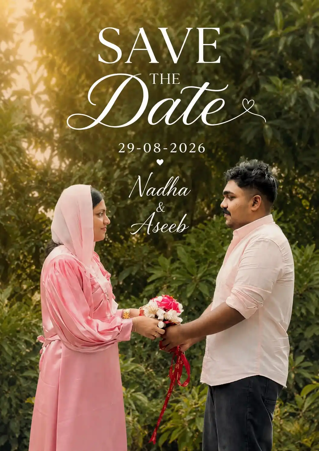 Aseeb Rahman & Fathima Nadha — Save the Date